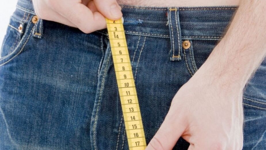 medindo o tamanho do pênis após o aumento